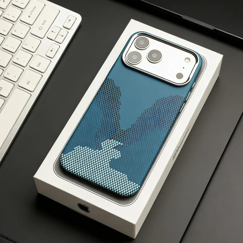 Luxury Carbon Fiber Pattern Magnetic For Magsafe Case For iPhone 17 Air 16 15 14 13 12 Pro Max Wireless Charge Shockproof Cover