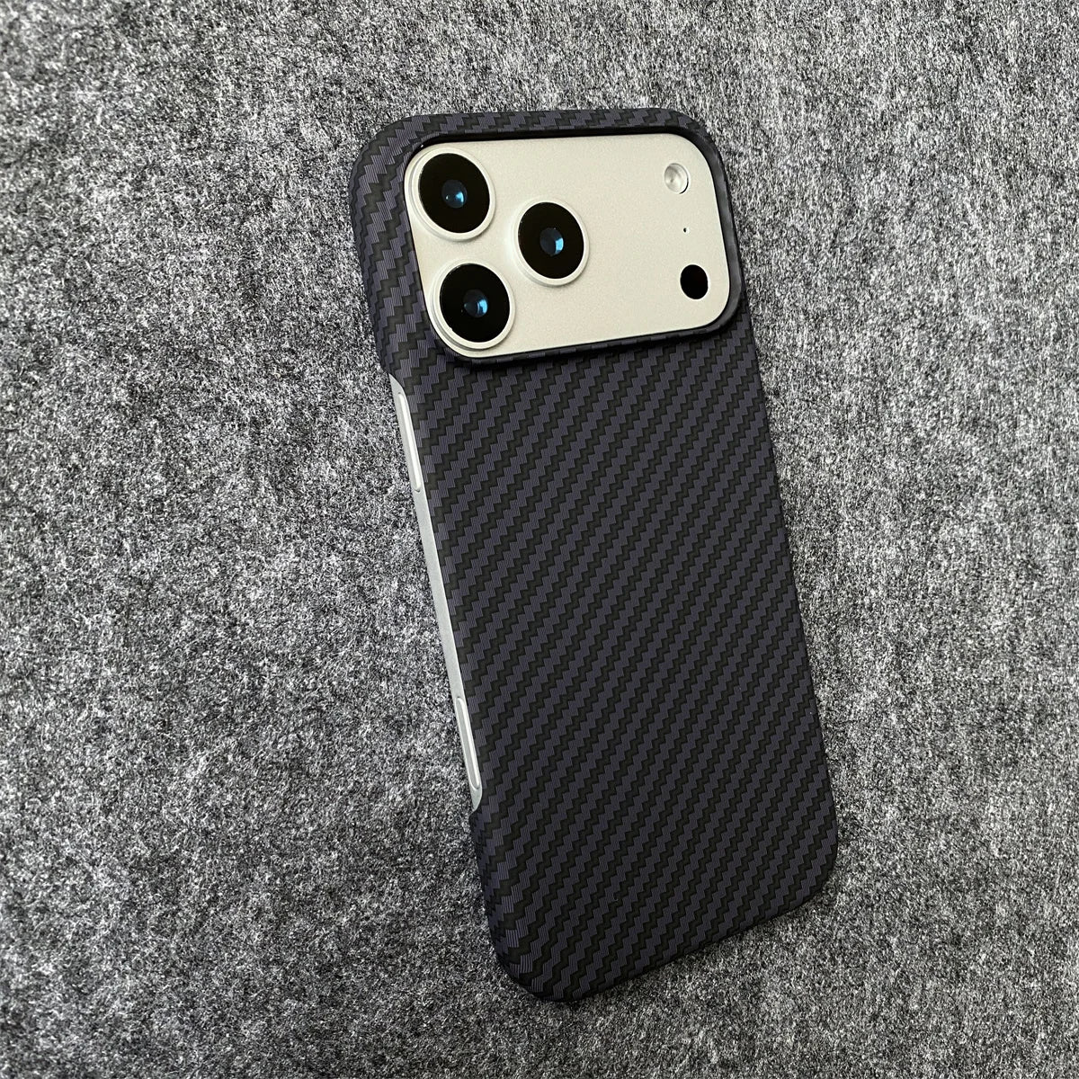 Frameless Carbon Fiber Leather Case - iPhone 18 Series Accessories In USA