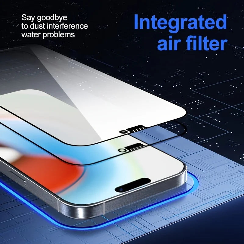 Tempered Glass Screen Protector For iPhone 16 15 14 13 12 11 17 18 Pro Max 16e Protective Film iPhone16 Pro Max XR X XS 7 8 Plus