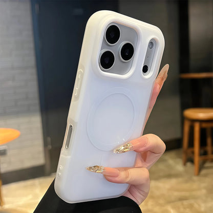 Luxury Candy Color 2-in-1 Magnetic Phone Case for iPhone 17/16/15/14/13/12/11 Pro Max Plus , Matte Soft Shockproof Skin-Friendly Cover with Magnetic Wireless Charging