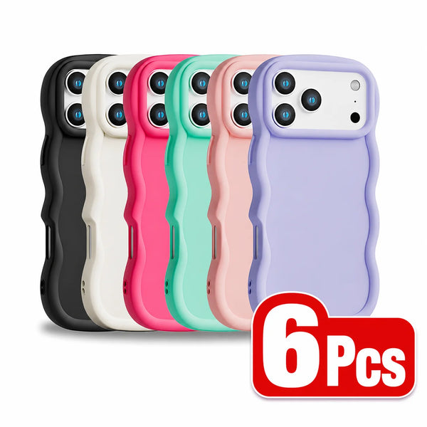 Wavy Edge Soft Touch Case 6-Pack - iPhone 18 Series Accessories In USA