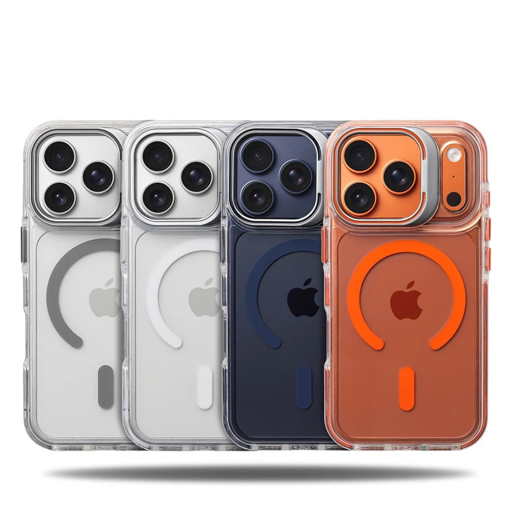 Magnetic Shockproof Clear Stand Case - iPhone 18 Series Accessories In USA