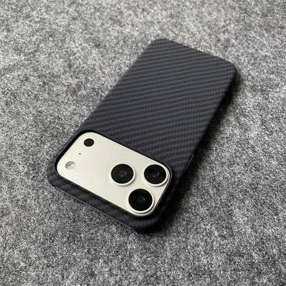 Frameless Carbon Fiber Leather Case - iPhone 18 Series Accessories In USA