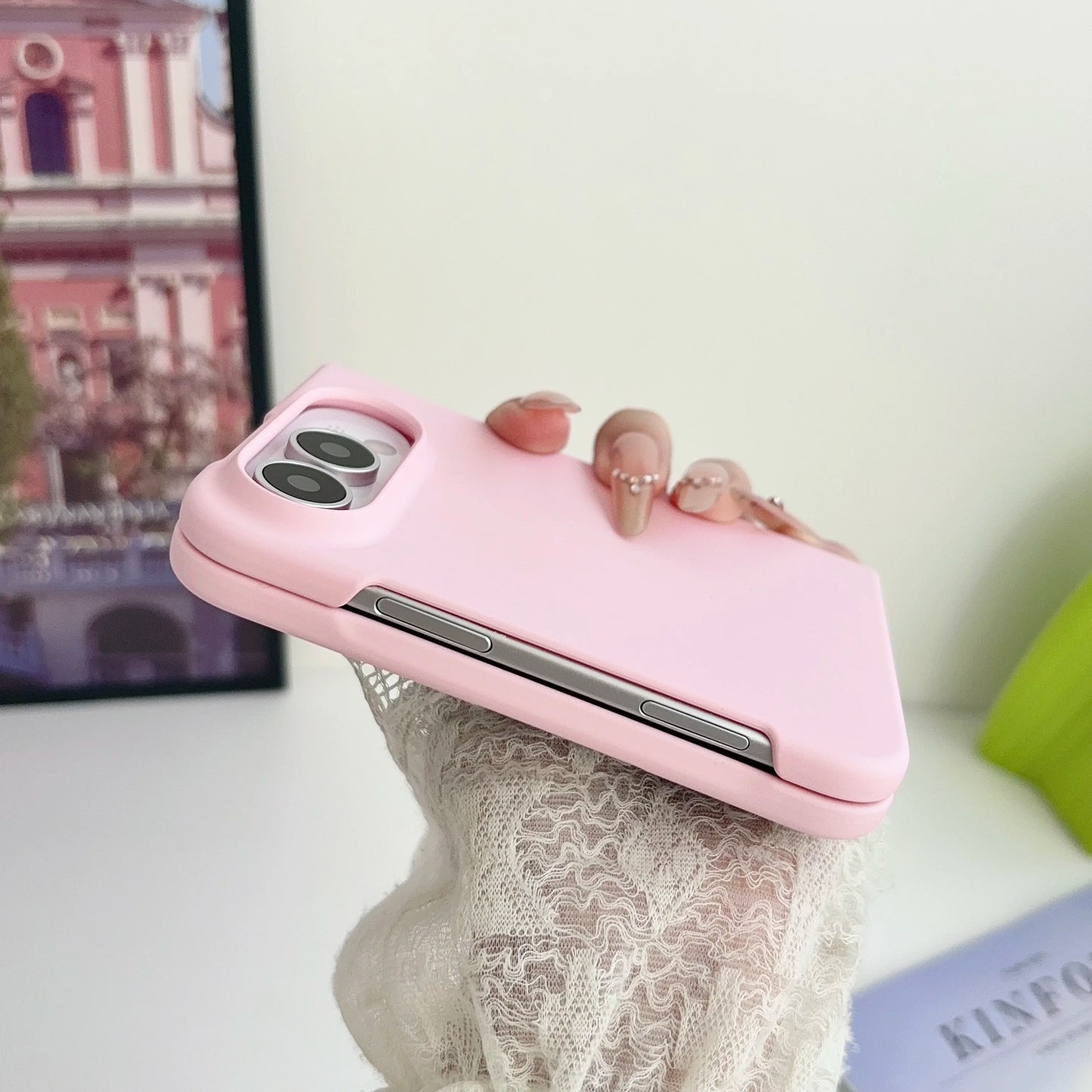 Luxury Matte Ultra Thin Candy Color Phone Case for iPhone Ultra 2026 Fold Shockproof PC Hard Cover