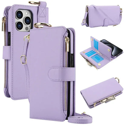 Ring Lanyard Zipper Wallet Case - iPhone 18 Series Accessories In USA