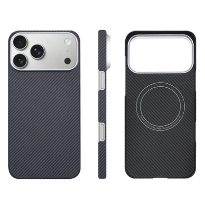Aramid Fiber Kevlar Phone Case For iPhone 17 Pro Max Ultra Thin Shockproof Lightweight Hard Cover