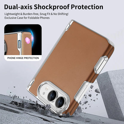 For iPhone Ultra 18 Fold Case Luxury Leather Matte Magnetic Wireless Charging Shockproof Protection Hard Back Cover Accessories