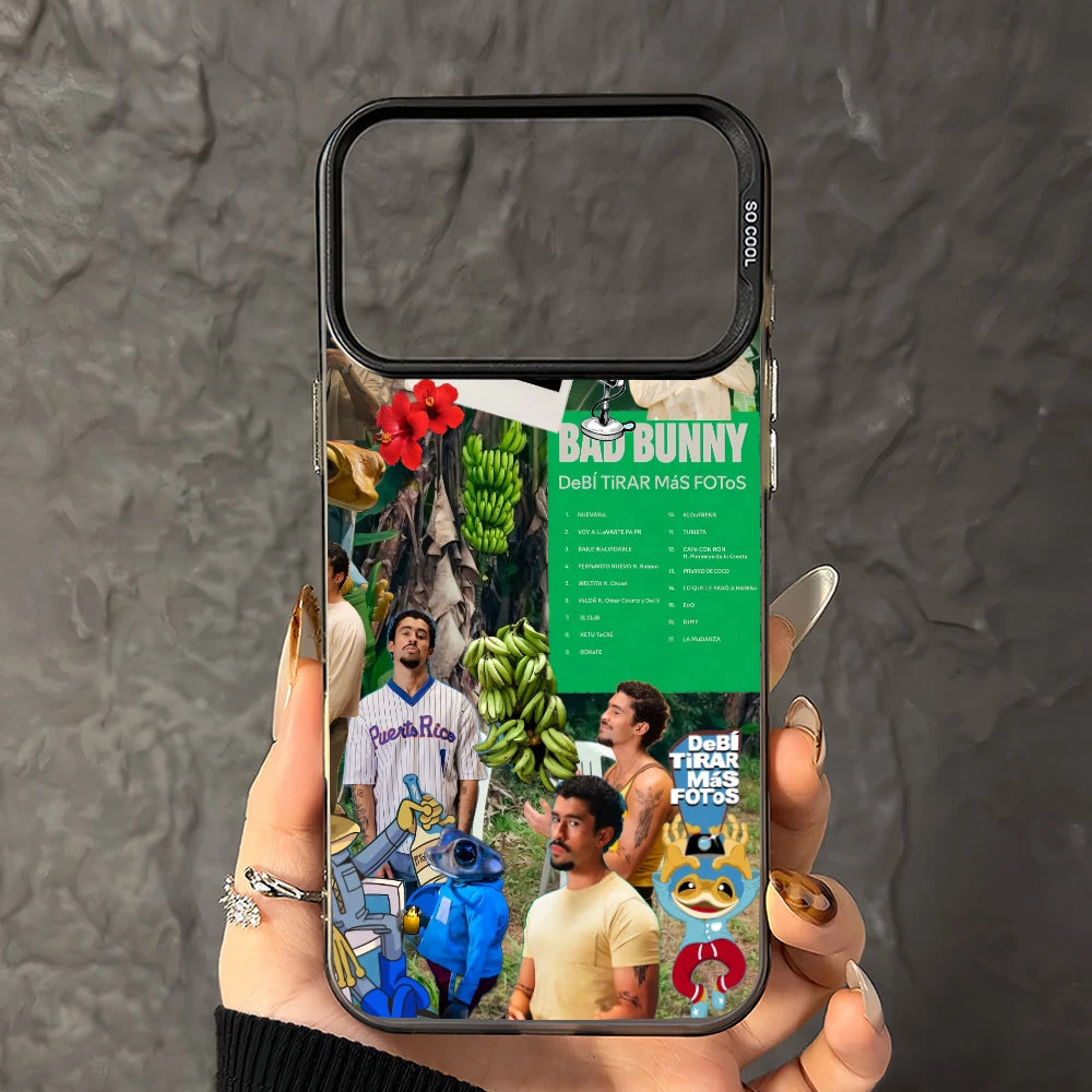 Bad Singer B-Bunny Debi Tirar Mas Fotos-DTMF For iPhone 12 11 13 14 15 16 17 Max Pro Plus Protective IMD Color Cover Case