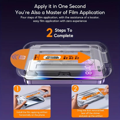 Tempered Glass Screen Protector For iPhone 16 15 14 13 12 11 17 18 Pro Max 16e Protective Film iPhone16 Pro Max XR X XS 7 8 Plus