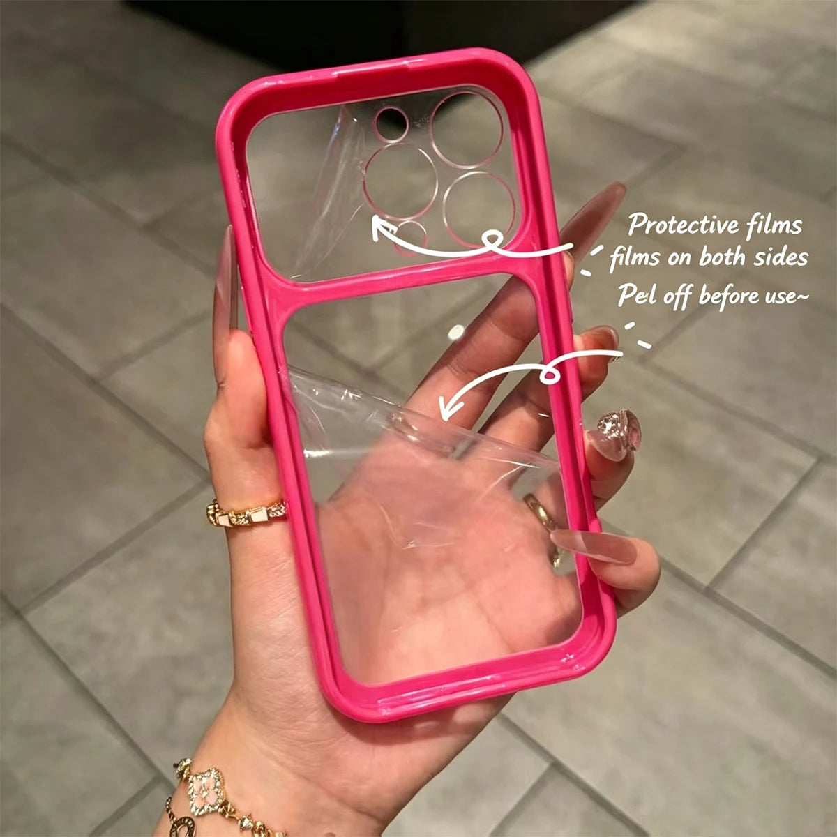 Shockproof Acrylic Clear Bumper Case - iPhone 18 Series Accessories In USA