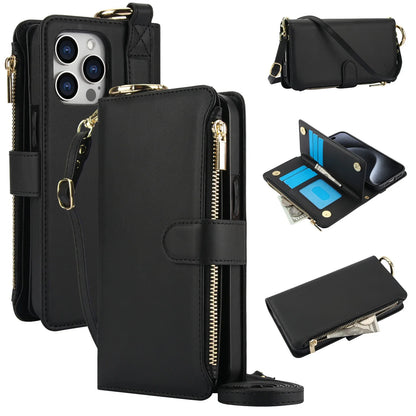 Zipper Leather Wallet Flip Case - iPhone 18 Series Accessories In USA