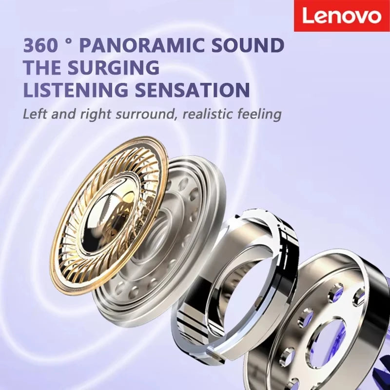 Lenovo TA410 Bluetooth Earbuds Wireless Headphones Ear Clip TWS Earphones Noise Cancelling Sports Gaming Headset for Android iOS