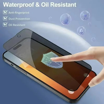 1-5pcs Anti-Spy Tempered Glass For Samsung Galaxy