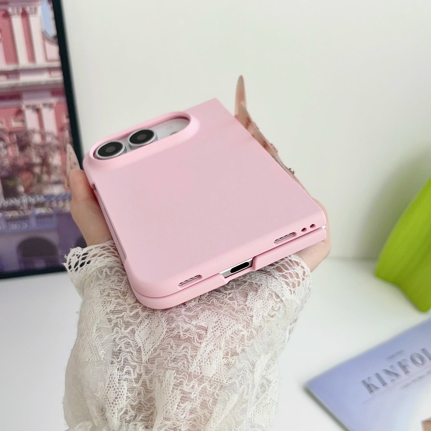 Luxury Matte Ultra Thin Candy Color Phone Case for iPhone Ultra 2026 Fold Shockproof PC Hard Cover