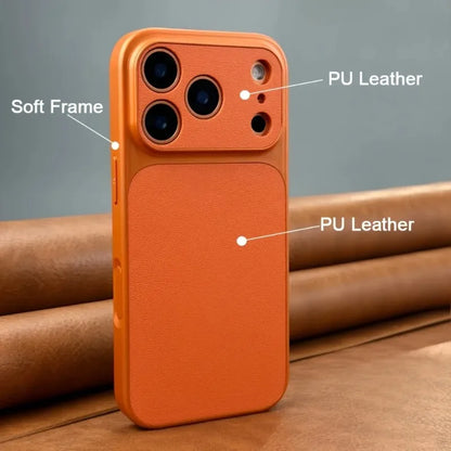 Luxury Plating Leather Texture Case - iPhone 18 Series Accessories In USA