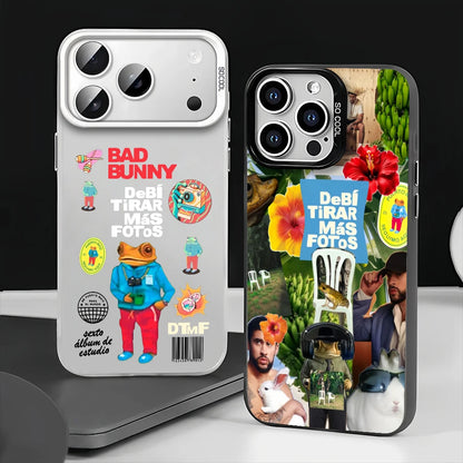 Bad Singer B-Bunny Debi Tirar Mas Fotos-DTMF For iPhone 12 11 13 14 15 16 17 Max Pro Plus Protective IMD Color Cover Case