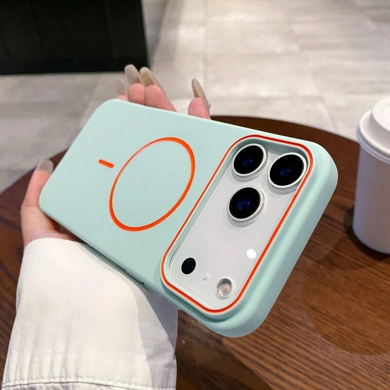 Luxury Magnetic Soft Silicone Phone Case For iPhone 11 12 13 14 15 16 17 Pro Max Air Magsafe Shockproof Bumper Back Case Cover