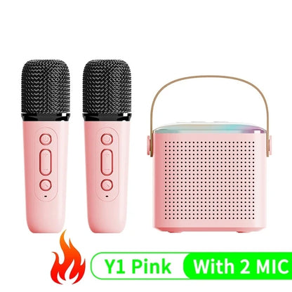 Karaoke Wireless Portable Bluetooth Speaker With Microphone Machine Mini Lamp Sound Box Music Small Caixa De Som Bocina Column