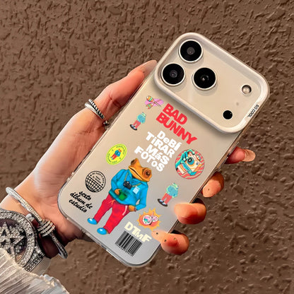 Bad Singer B-Bunny Debi Tirar Mas Fotos-DTMF For iPhone 12 11 13 14 15 16 17 Max Pro Plus Protective IMD Color Cover Case